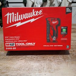 Milwaukee
M12 12-Volt Lithium-Ion Cordless Cable Stapler (Tool-Only)