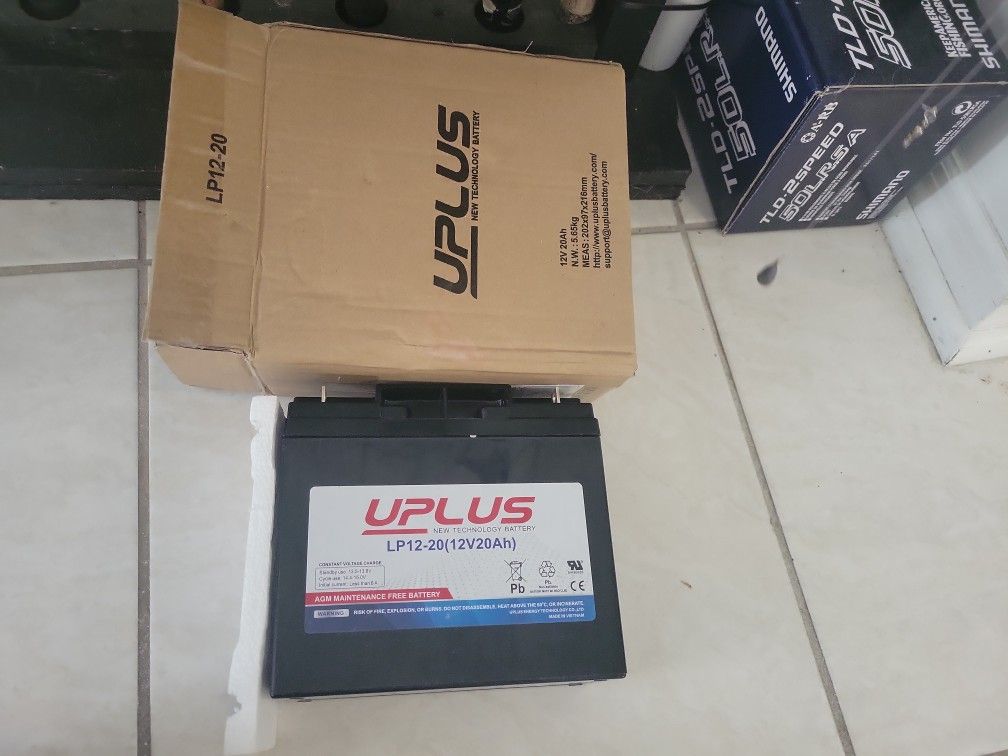 UPLUS 12V 20Ah Deep Cycle AGM Battery,