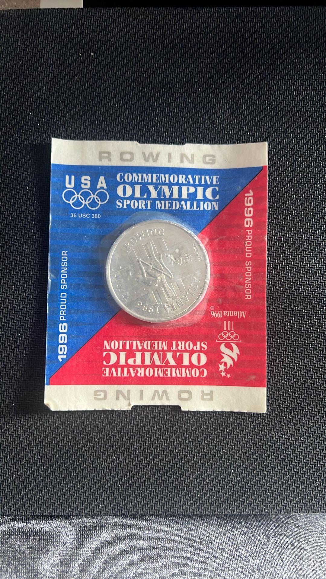 Rowing Commemorative Olympic Sport Medallion