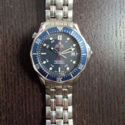 Omega Seamaster GMT 300M 41mm Diver James Bond Watch Planet Ocean Aqua Terra World timer Speedmaster Railmaster  Rolex Patek IWC Audemars Piguet  JLC 