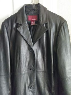 Genuine soft leather coat
