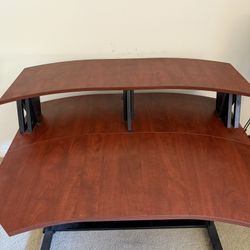  Guitar Center Exclusive Studio Trends STLD46 46" Studio Desk With Dual 4 RU Racks Cherry