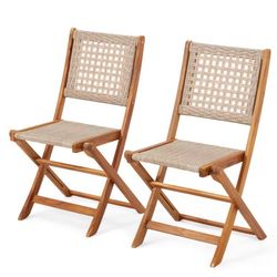 YODOLLA Set of Outdoor Folding Chairs, Set of 2
