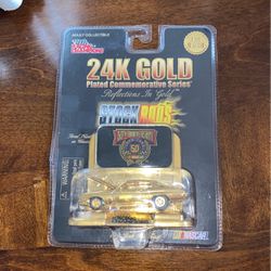 24k Gold Plates Racing Champion Hot Wheel Car 