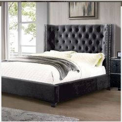 CAL KING BED FRAME MATTRESS SOLD SEPARATELY BOXSPRING REQUIRED