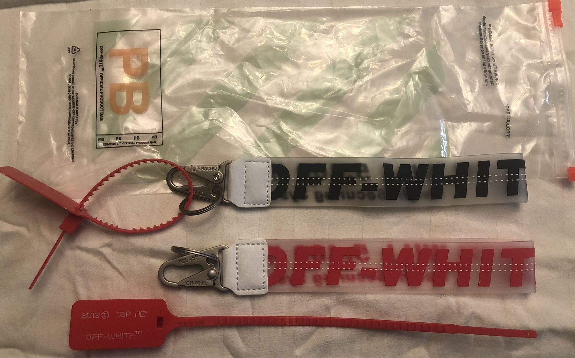 Off White Clasp Key Chain for Sale in Pomona, CA - OfferUp