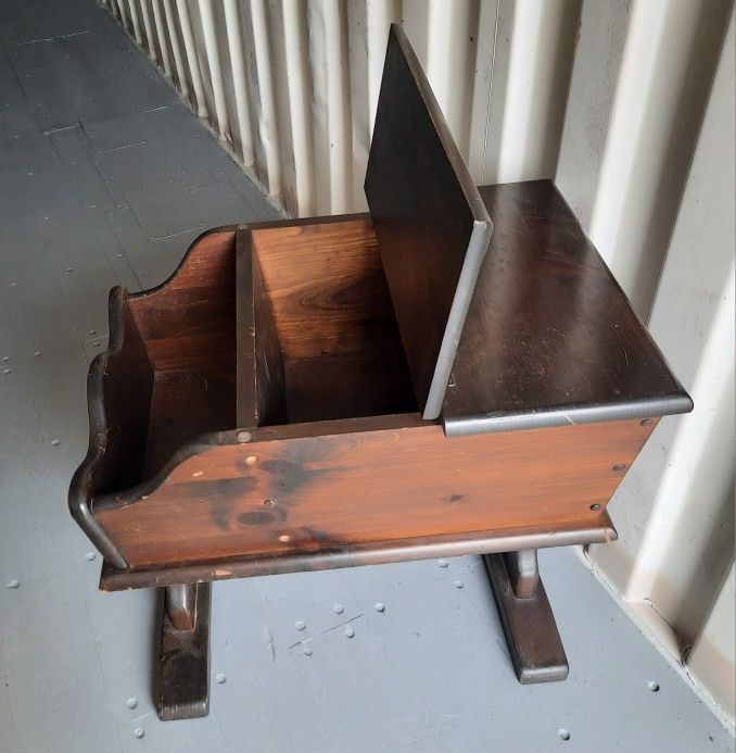 Antique bread box furniture - $55