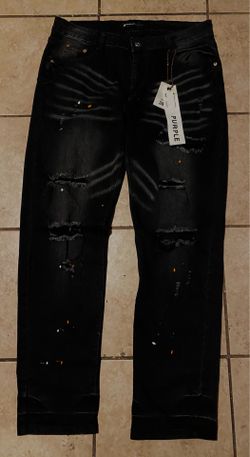 Purple jeans