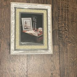 Oleg Cassini Crystal Diamond 5x7 Picture Frame