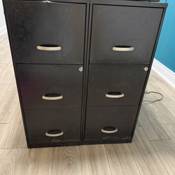 Black File Cabinet 