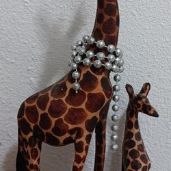 Wood Giraffes  Decor