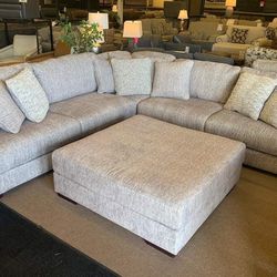 Radcliffe Pevter 5 Pcs Sectional Sofa Couch 