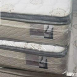 TWIN PILLOWTOP MATTRESS WITH FREE BOX SPRING 