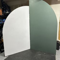 Custom Wooden Arched Party Backdrop