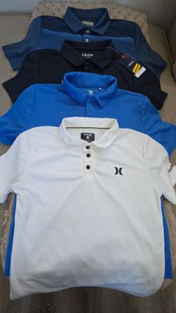 Boys youth  size M (8-10) Short Sleeve Polo Shirt s/ Golf Shirts (bundle of four shirts for $10)
