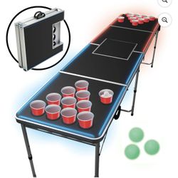 LED Portable Beer Pong Table