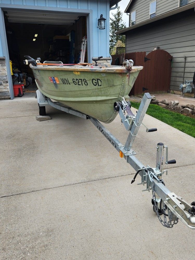 Little Fishing Boat And Trailer