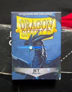NEW Dragon Shield Card Sleeves JET BLACK