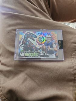 2024 Wild Card Dino-Might Pre Historic Josh Allen 03/20 Tie Dye Rainbow Mojo