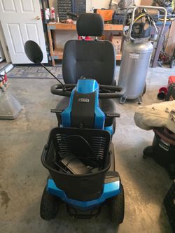 Pride Mobility Electric Scooter Blue
