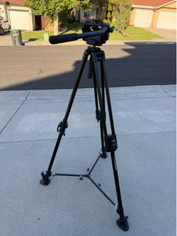 Manfrotto Professional Video Tripod 351MVB2 with Fluid Head & carry bag