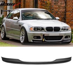 Fits 2001-2006 BMW E46 M3 CSL Style Front Bumper Lip Chin PU Rough Textured Surface