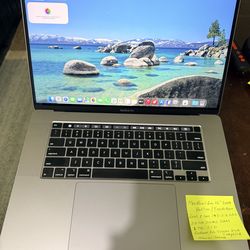 MacBook Pro 2019 16” Touch Bar Retina Intel 8 Core i9@ 2.4GHz, 32GB DDR4 Ram, 1TB SSD, Radeon Pro 5600M 8GB  Graphics, latest macOS Tahoe. Microsoft O