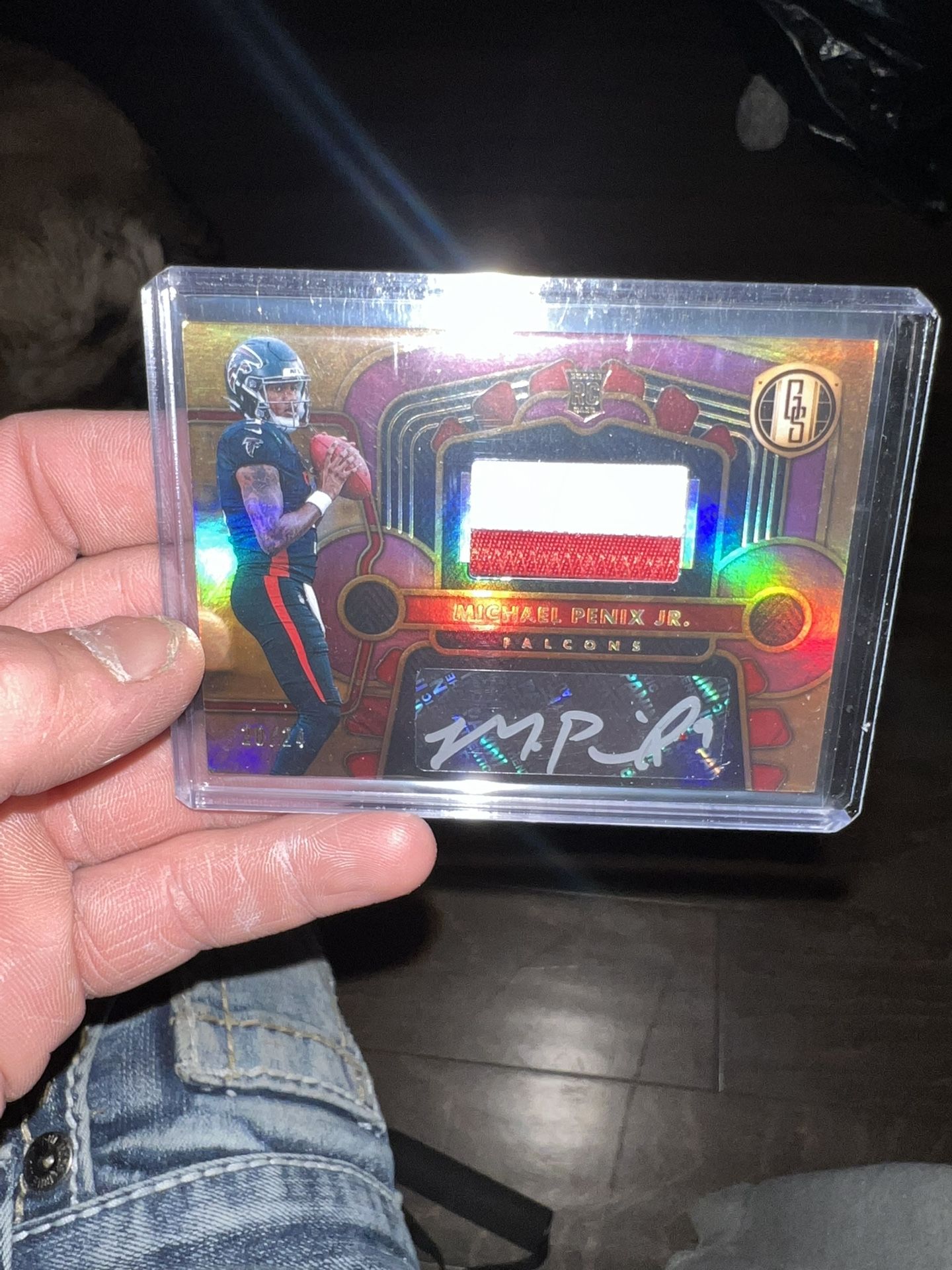 2024 Panini Gold Standard 20/24 Michael Penix Jr Dual Color Patch Auto