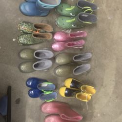 Rain Boots  10 Dollars A Pair