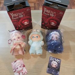 Popmart Skullpanda and Labubu