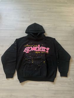 Sp5der Black Graphic Hoodie