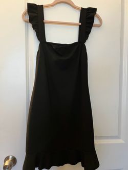 Ruffle Trim Cut Out Backless Dress XL / Vestido Con Olanes & Espalda Abierta XL