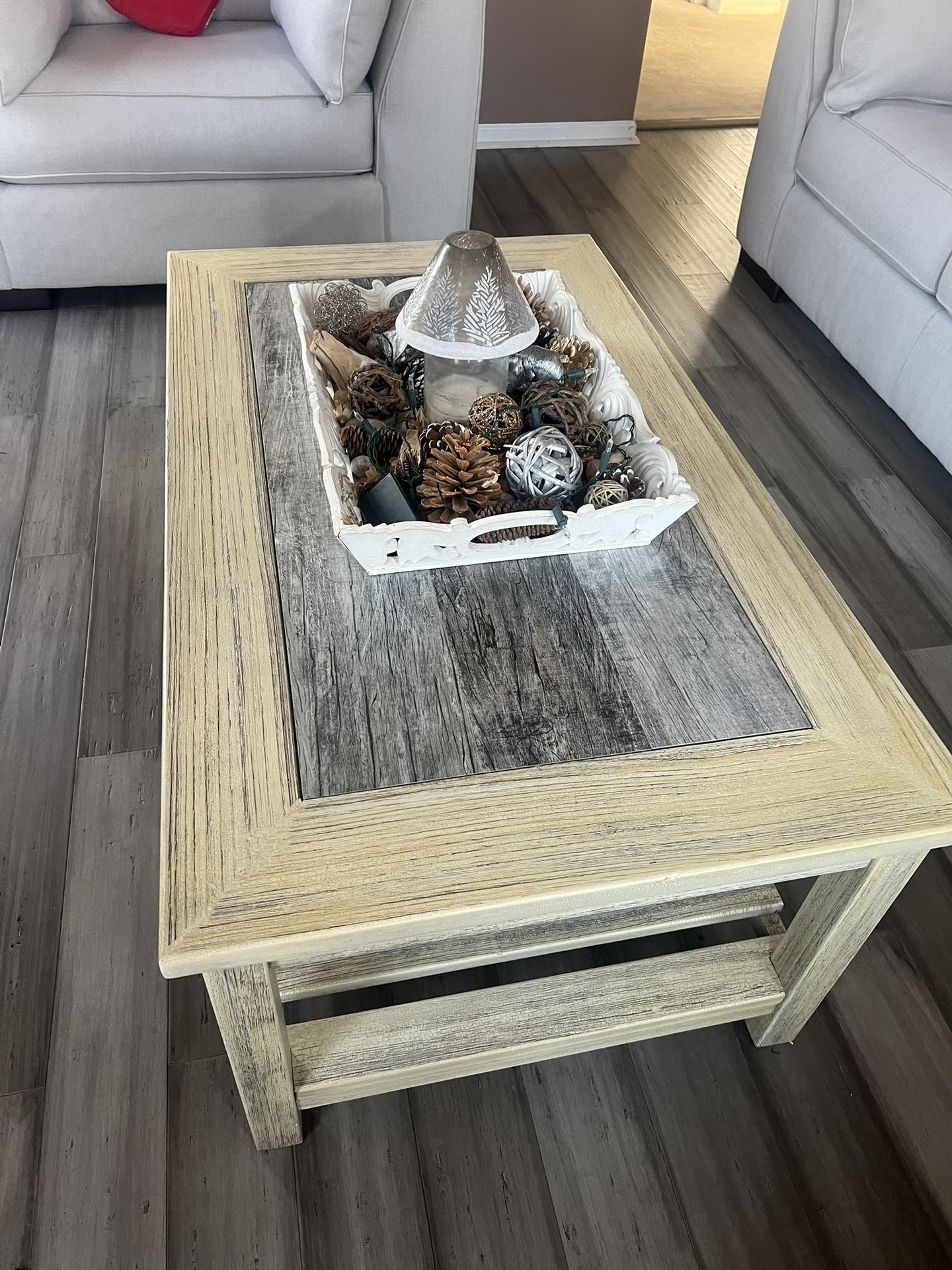 3 PC Coffee Table And Side Tables