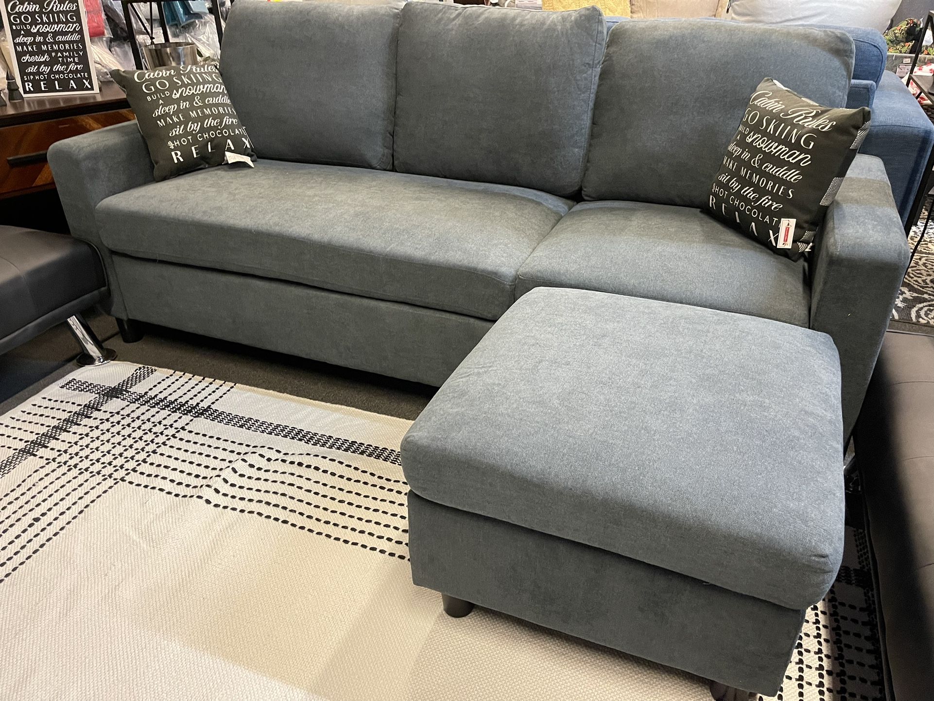 Sofa With Ottoman New