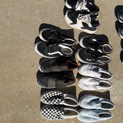 Boys vans shoes 7 pairs all for $10
