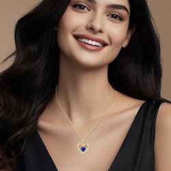 CDE Mother's Day Gifts for Women Her 925 Sterling Silver Birthstone Heart Pendant Necklaces Jewelry 🌿 $25