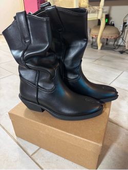 Split toe Tabi Ninja convertible slouch womens cowboy boots sz 6.5