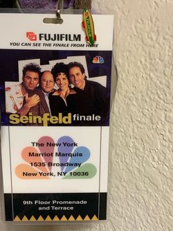 Seinfeld Finale NBC Event Pass with Fujifilm Pin