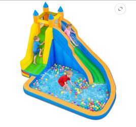 Water slide w blower