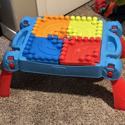 Mega Blocks building Table and blocks
