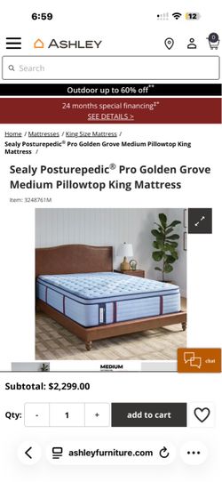 Sealy Posturepedic Pro Golden Grove King Mattress