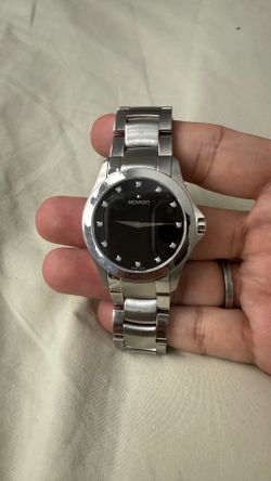 Movado Masino 84 G2 Diamond Black Dial Watch