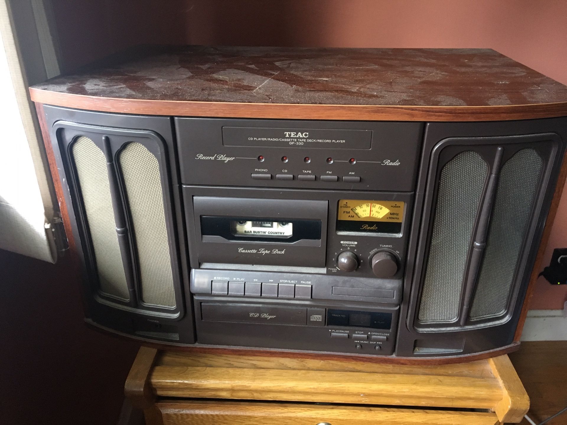 TEAC GF-330 CD Cassette Record Player Radio