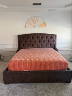 Upholstered king bed