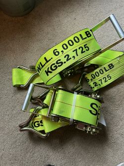 NEW 6,000 LB -  Ratchet Straps