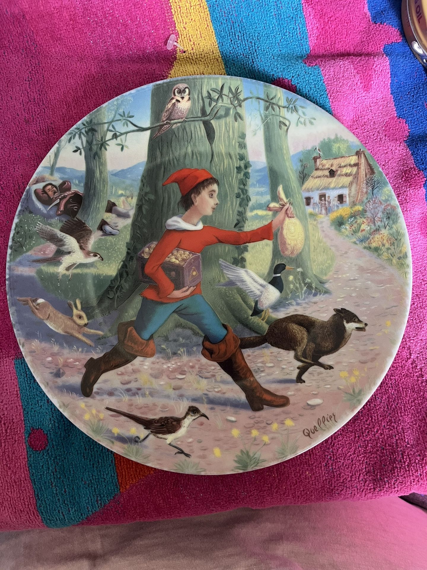 Limoges Porcelain Collector Plate - Le Petit Poucet