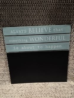 Chalkboard wall decor