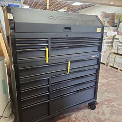 Husky
Tool Storage 52 in. W x 20 in. D Heavy Duty Rolling Tool Chest Combo in Matte Black