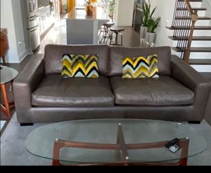 Genuine Leather Sofa NEW