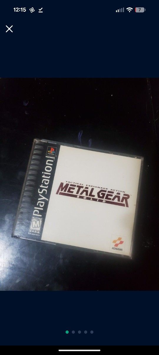 Metal Gear Solid 1 Playstation Ps1 Complete